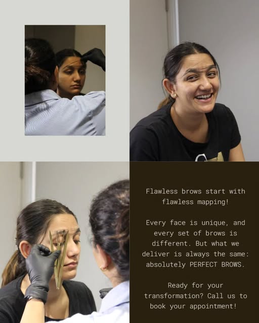 A finished brow design from Bhavini Rathod's portfolio